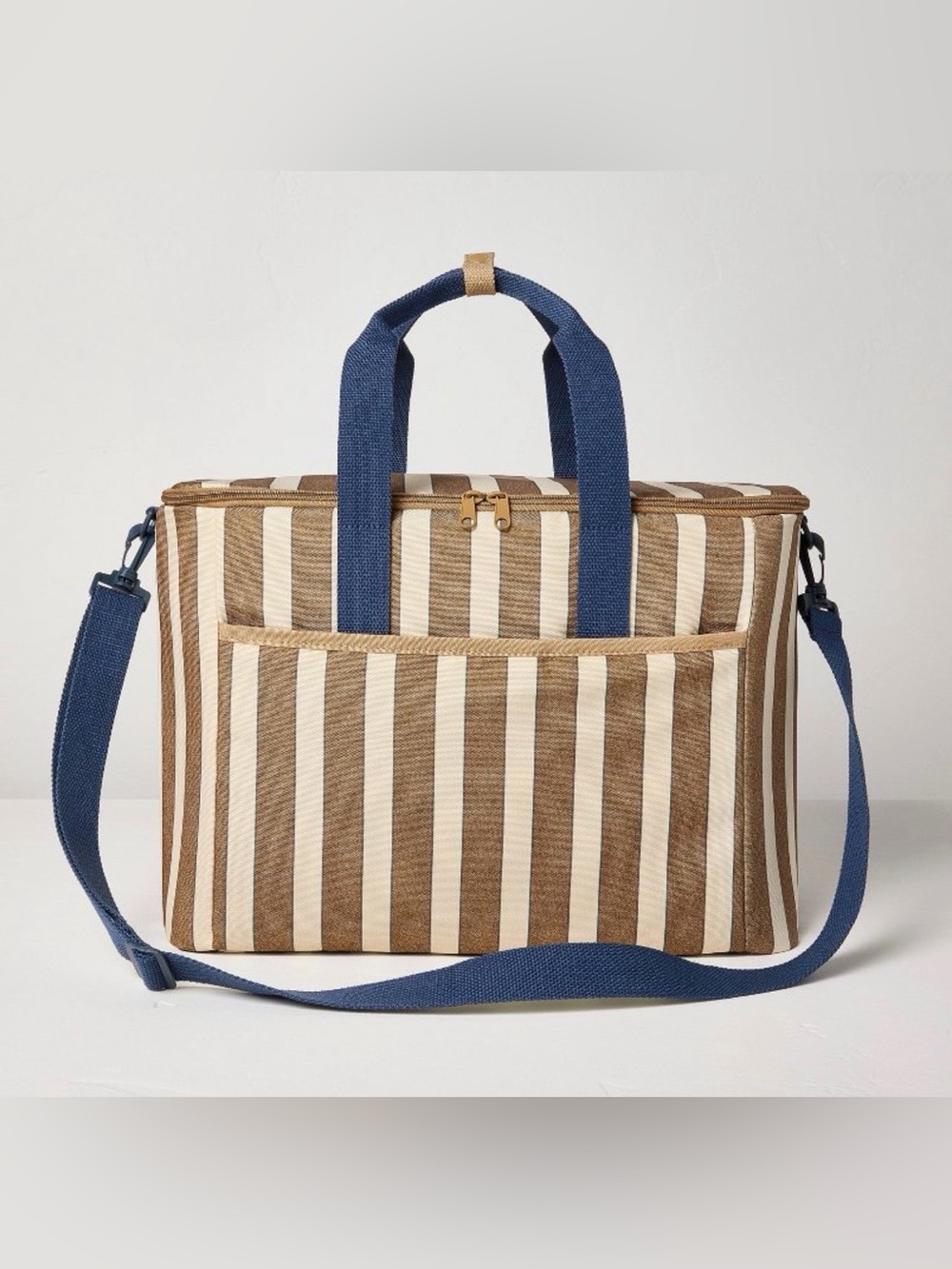 Hearth & Hand w/ Magnolia Soft Sided Cooler Sour Cream/Toffee Stripe